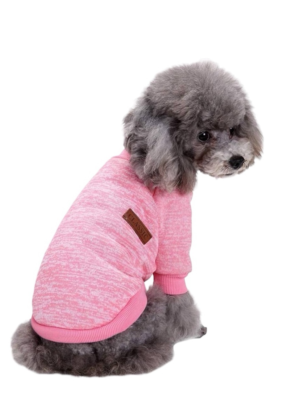 Classic Pink Dog Sweater size small